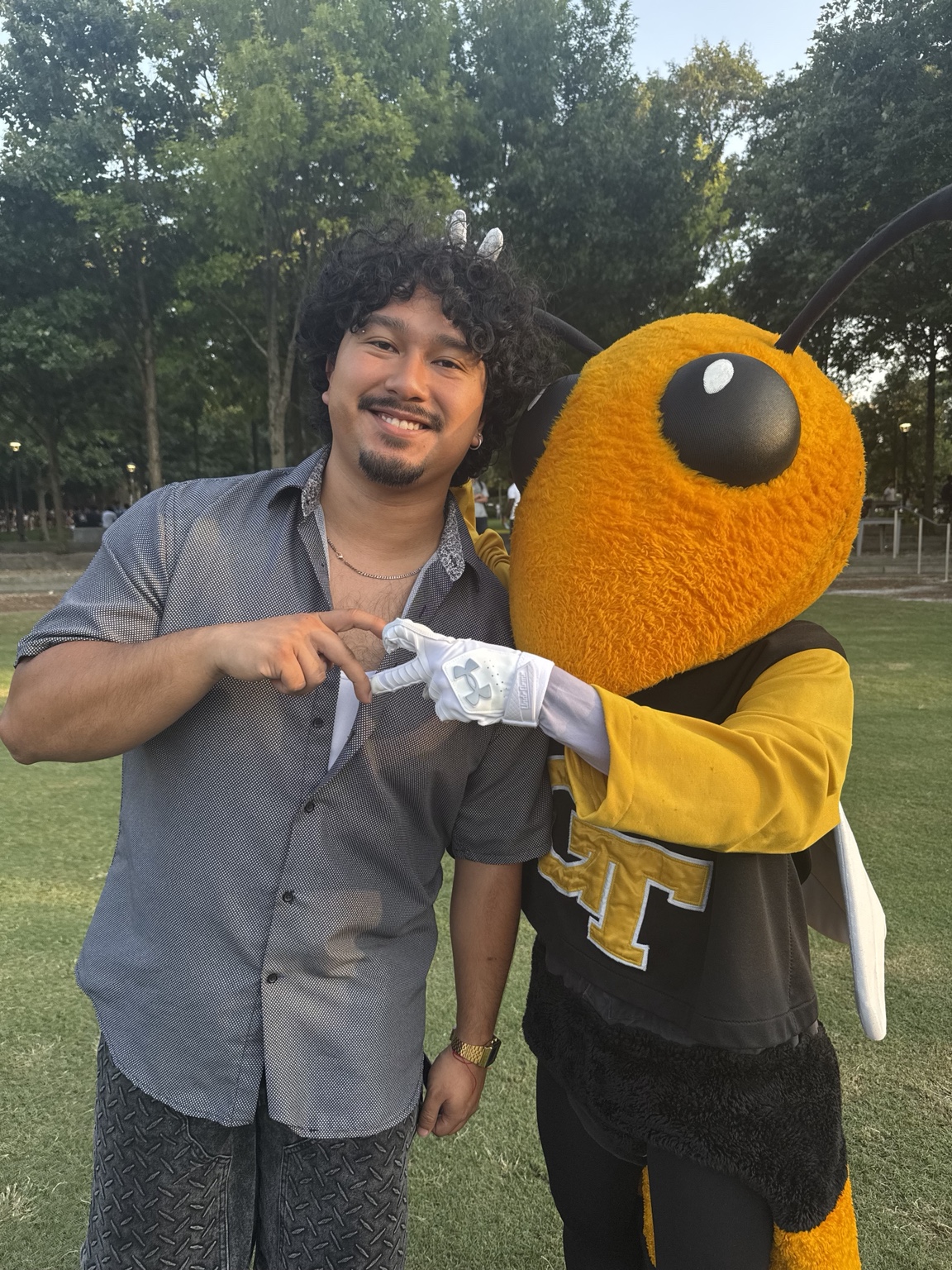 Jorge with Buzz at Georgia Tech